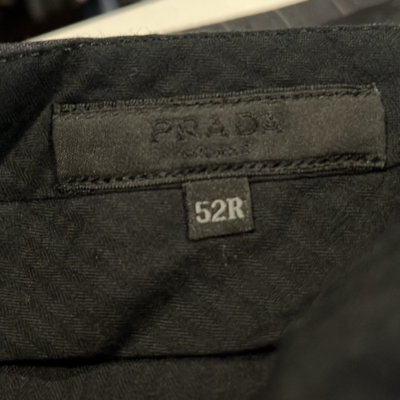 Prada, Gray Pinstriped Two Button Wool Mohair Fitted Suit and pants 40 32.5x28 - Picture 4 of 8